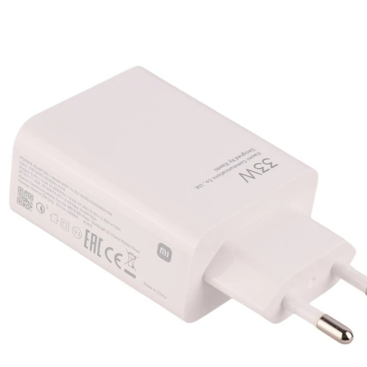 شارژر 33 وات شیائومی مدل MYD-11-EZ دوشاخه اروپایی به همراه کابل