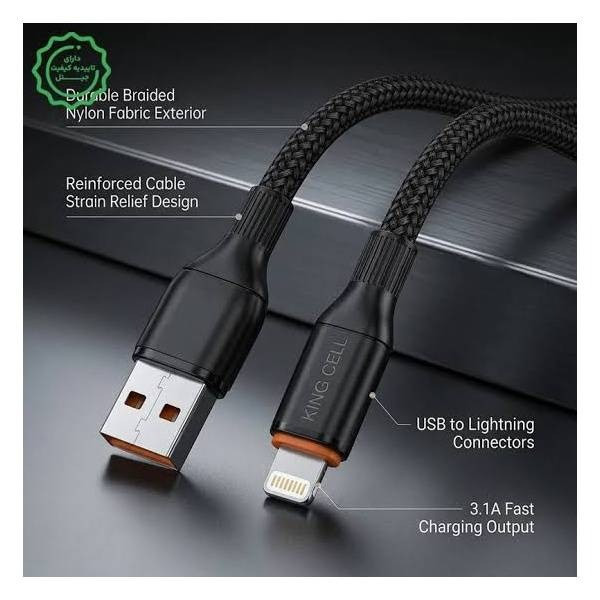 مبدل USB 3.0 به USB Type-C مدل KC-12 طول 1 متر