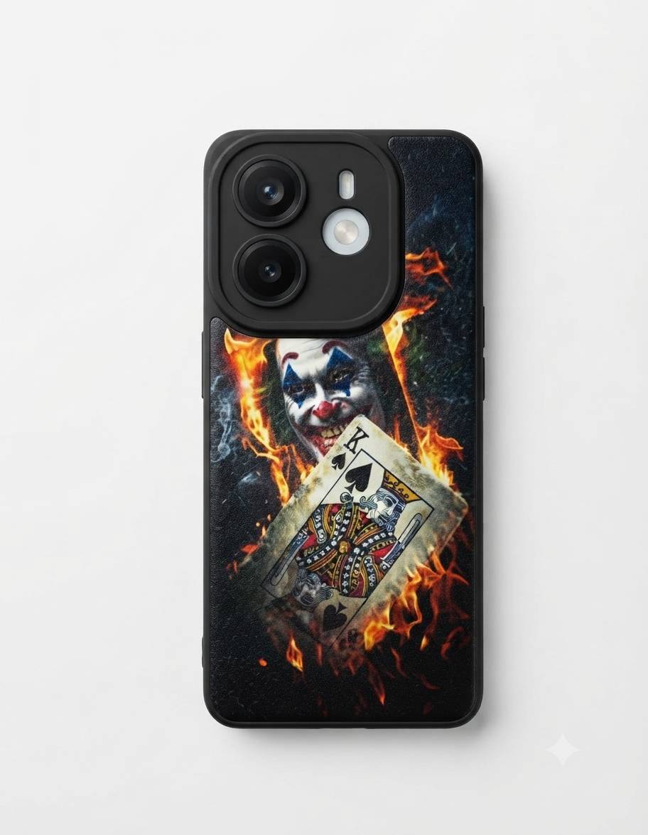 قاب فانتزی طرح جوکر و ورق آتشین (Joker Burning Card Case)مناسب برای شیائومی(NOTE14 4G) نوت 14 4G