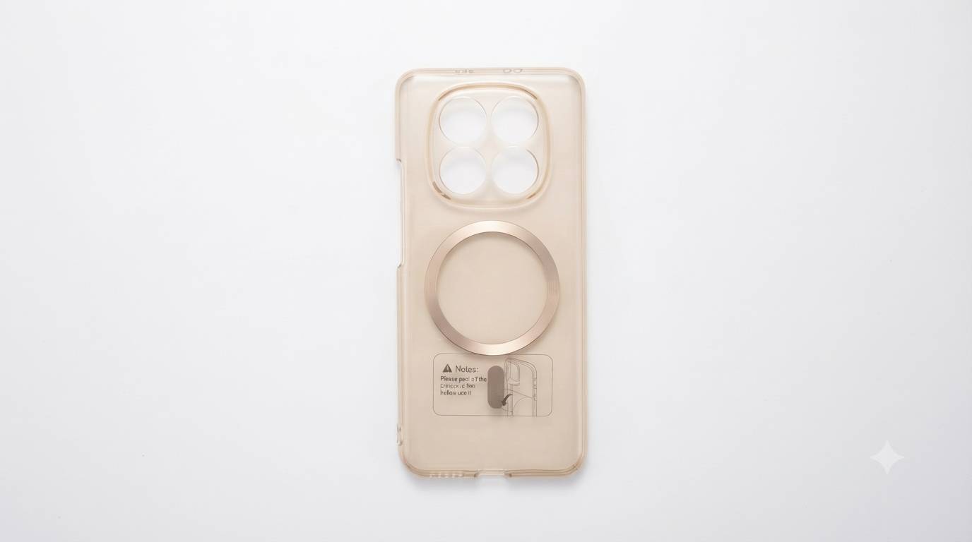 قاب محافظ مگسیف دار شفاف (MagSafe Clear Case) مناسب شیائومی ردمی نوت 15 (redme note 15 4g)